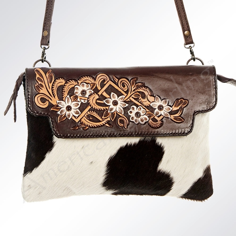 American Darling Envelope Hair On Genuine Western Leather Women Bag - Picture 6 of 6